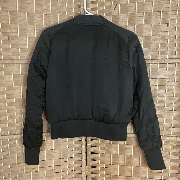 Black Bomber Jacket (slight crop) - Genuine People - Size S - Picture 6 of 7